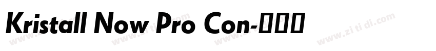 Kristall Now Pro Con字体转换 Kristall Now Pro Con字体转换